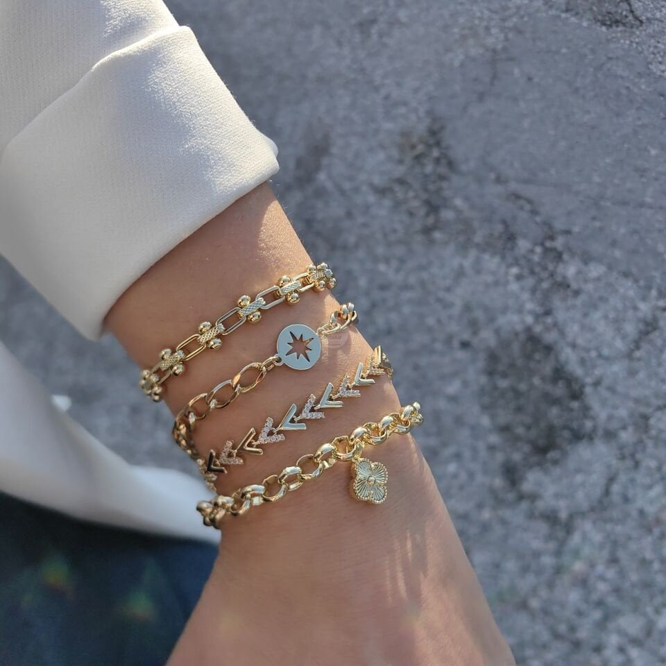 14K ALTIN KAPLAMA BİLEKLİKLER