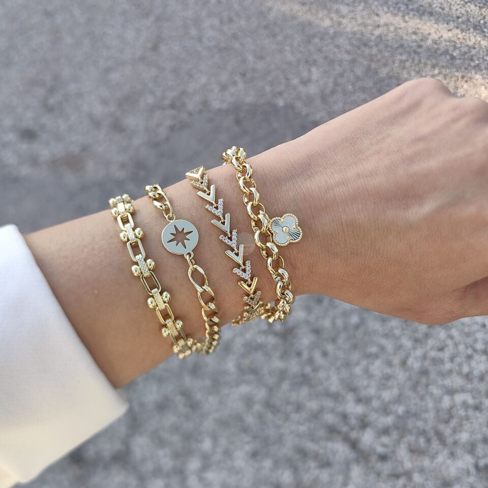 14K ALTIN KAPLAMA BİLEKLİKLER