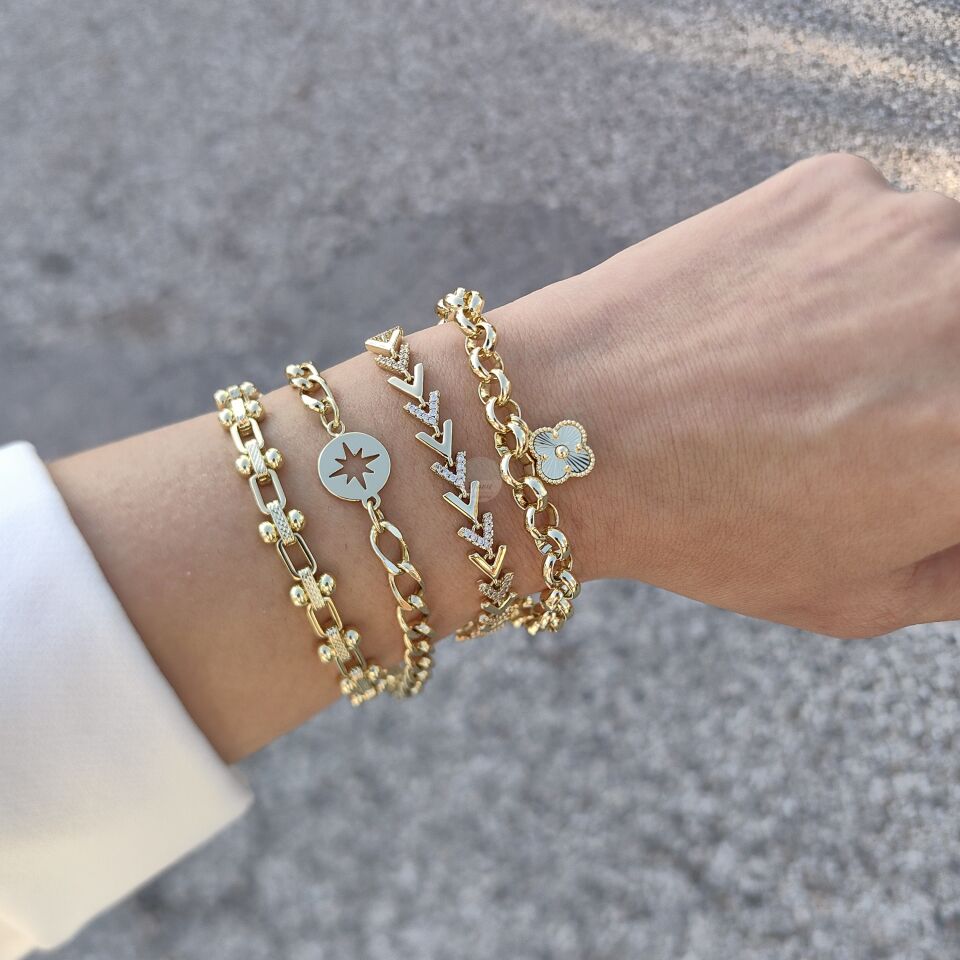 14K ALTIN KAPLAMA BİLEKLİKLER