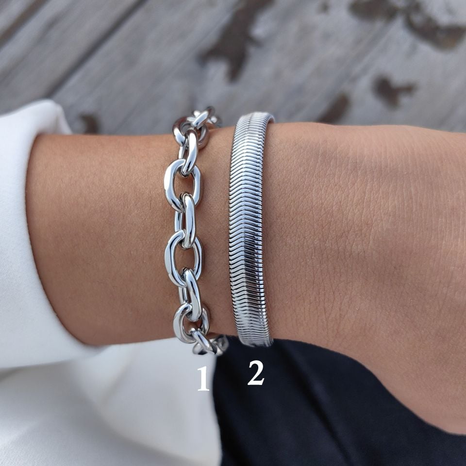 ÇELİK SİLVER  BİLEKLİKLER