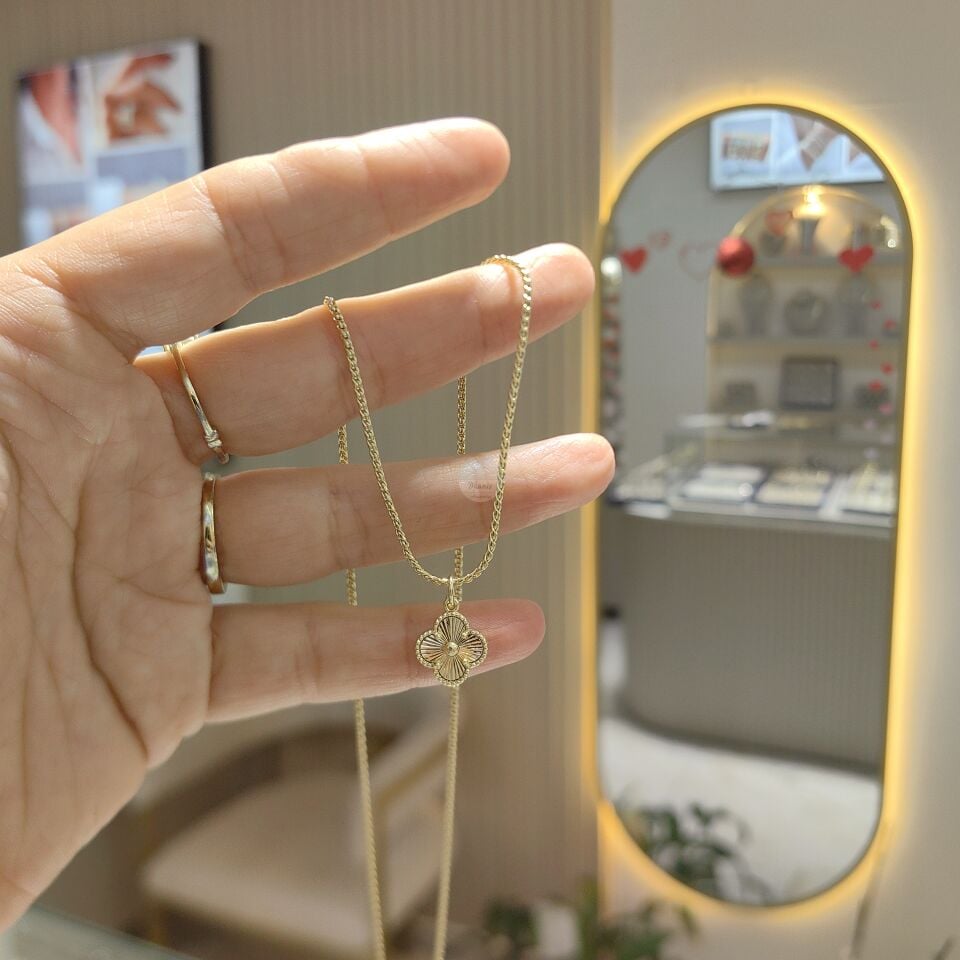 14K ALTIN KAPLAMA YONCA KOLYE