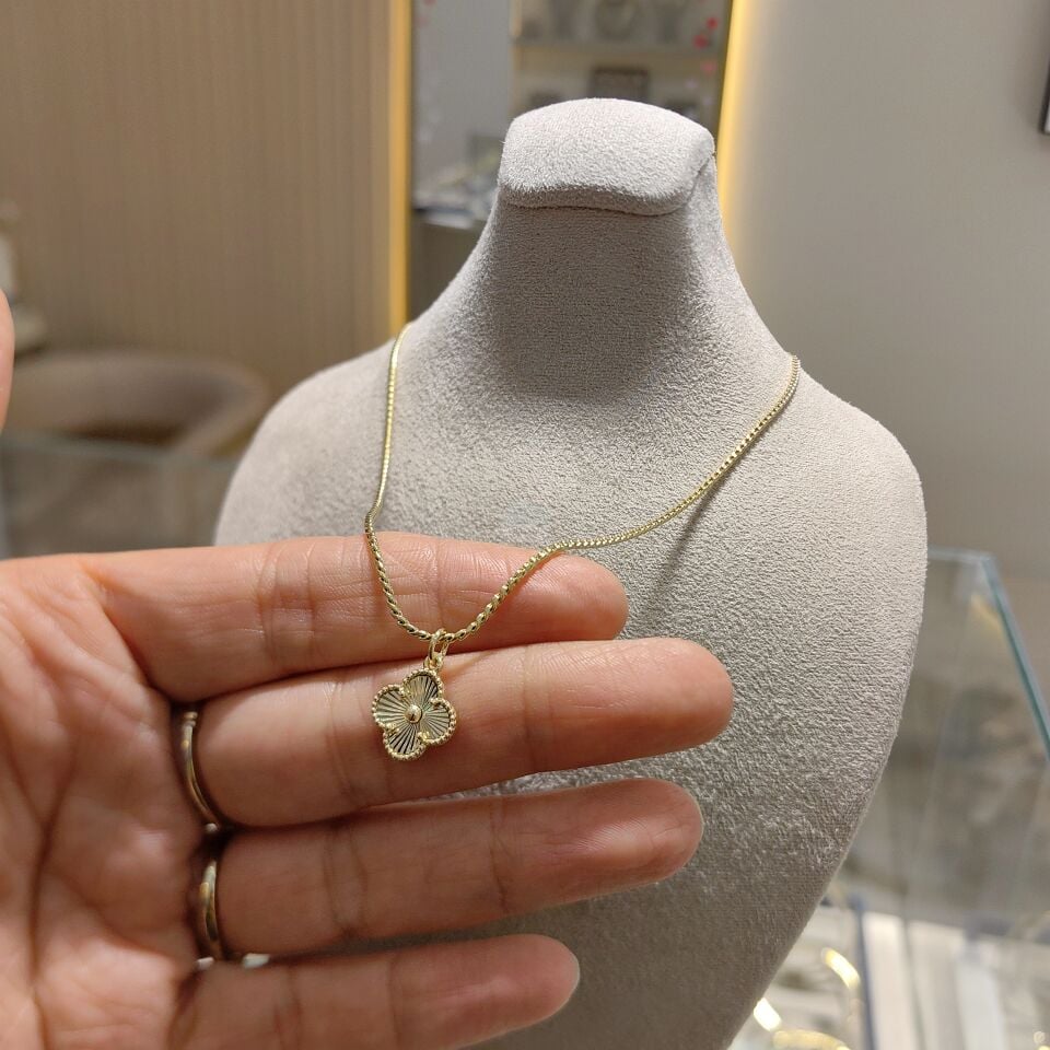 14K ALTIN KAPLAMA YONCA KOLYE