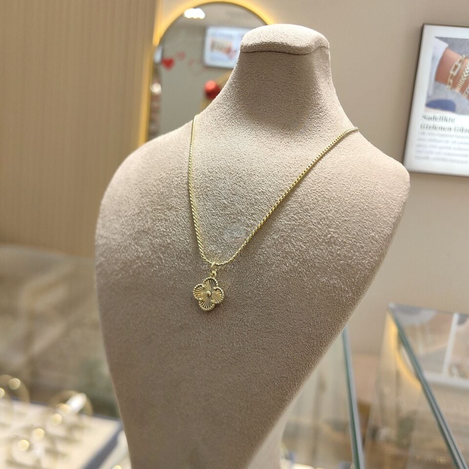 14K ALTIN KAPLAMA YONCA KOLYE