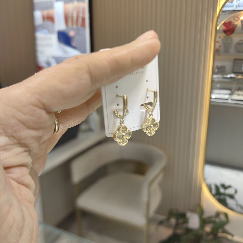 14K ALTIN KAPLAMA YONCA KÜPE