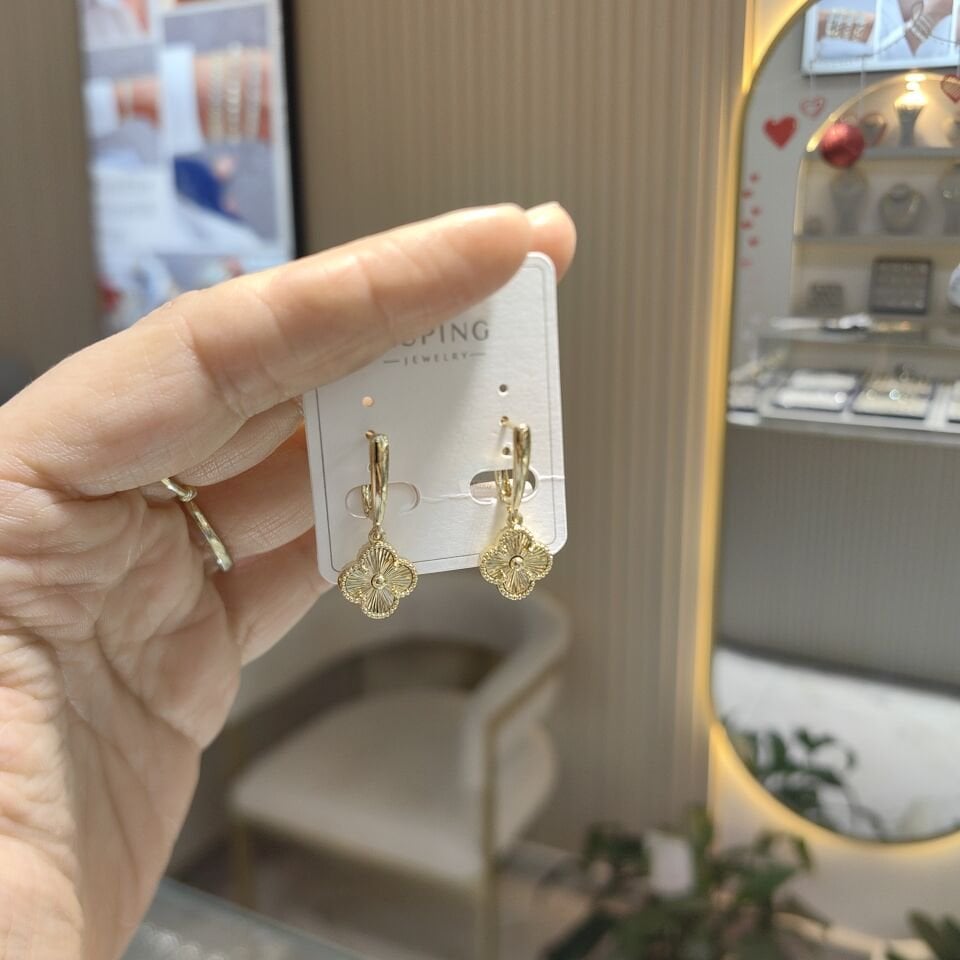 14K ALTIN KAPLAMA YONCA KÜPE