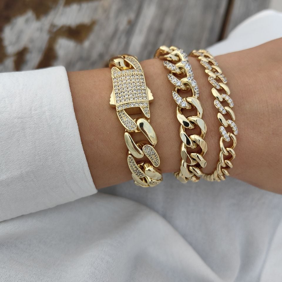 14 AYAR ALTIN RENGİ BİLEKLİKLER