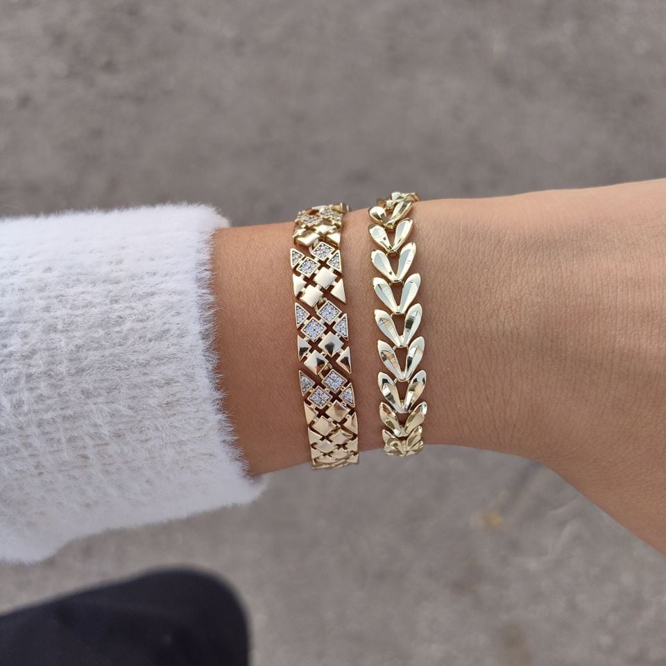 14K ALTIN KAPLAMA 2Lİ KOMBİN