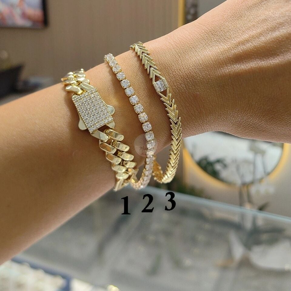 14K ALTIN KAPLAMA BİLEKLİKLER