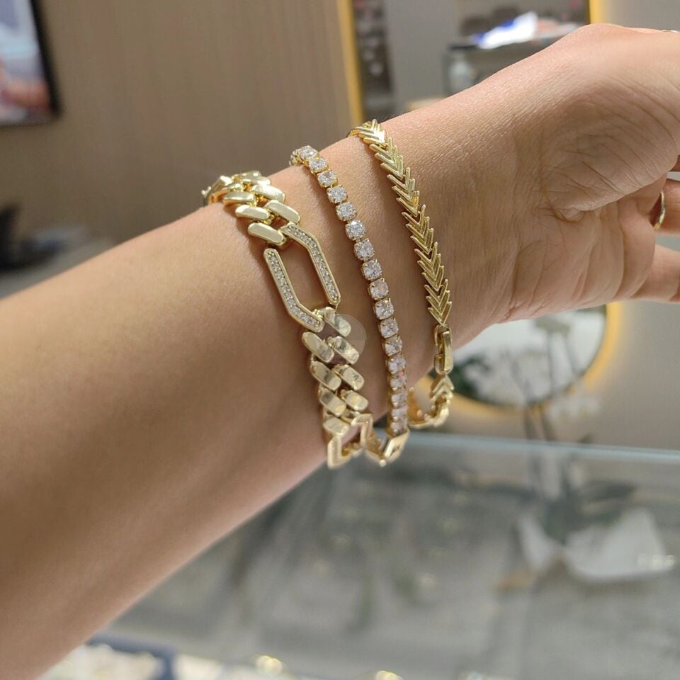 14K ALTIN KAPLAMA BİLEKLİKLER