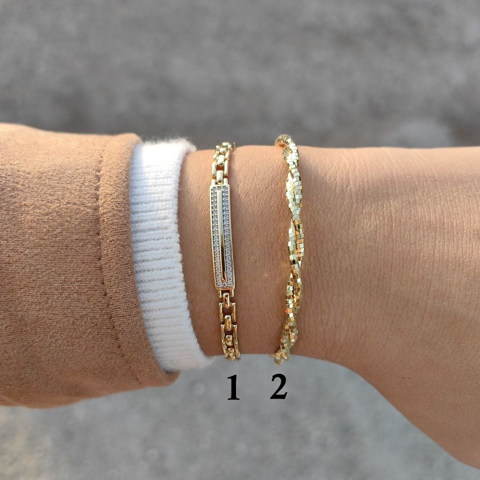 14 AYAR ALTIN KAPLAMA BİLEKLİKLER