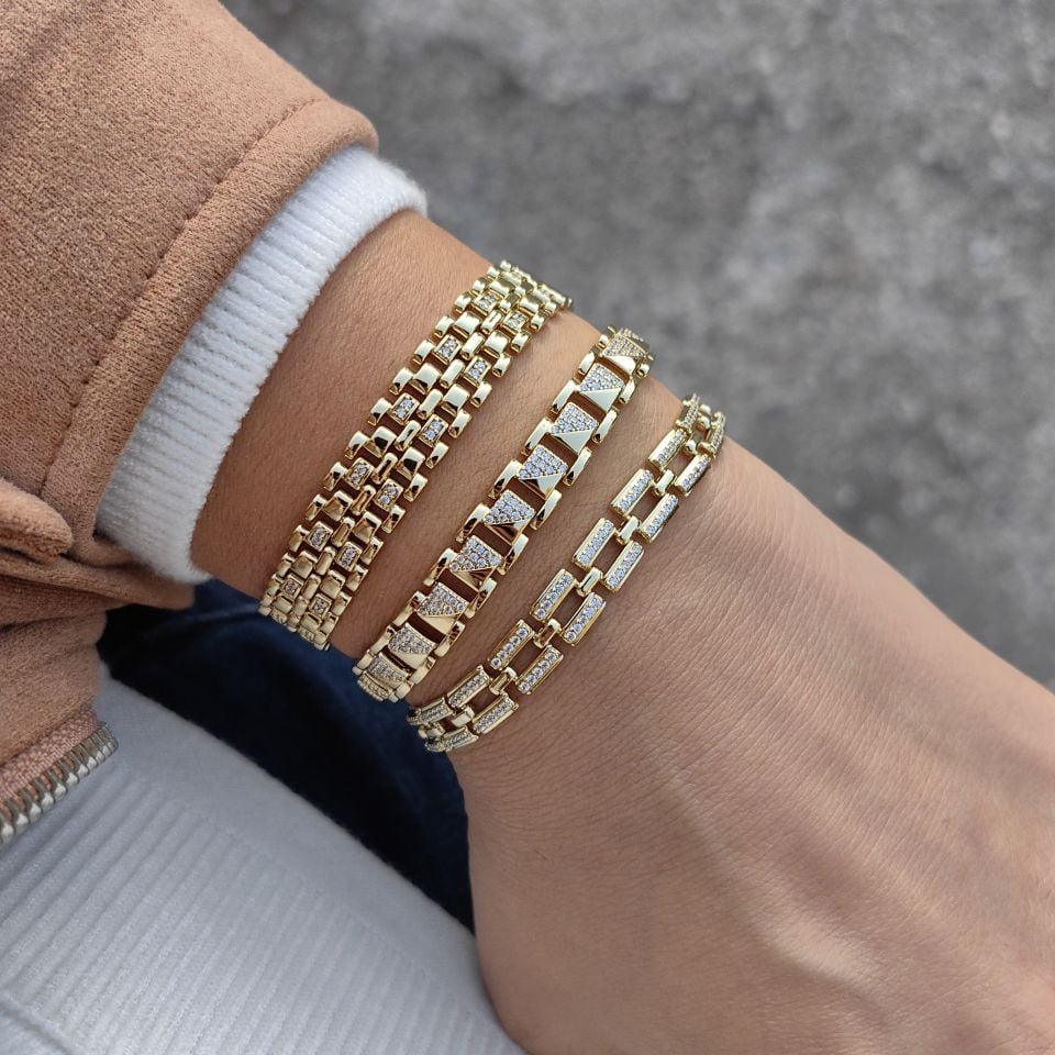 14 AYAR ALTIN KAPLAMA BİLEKLİKLER