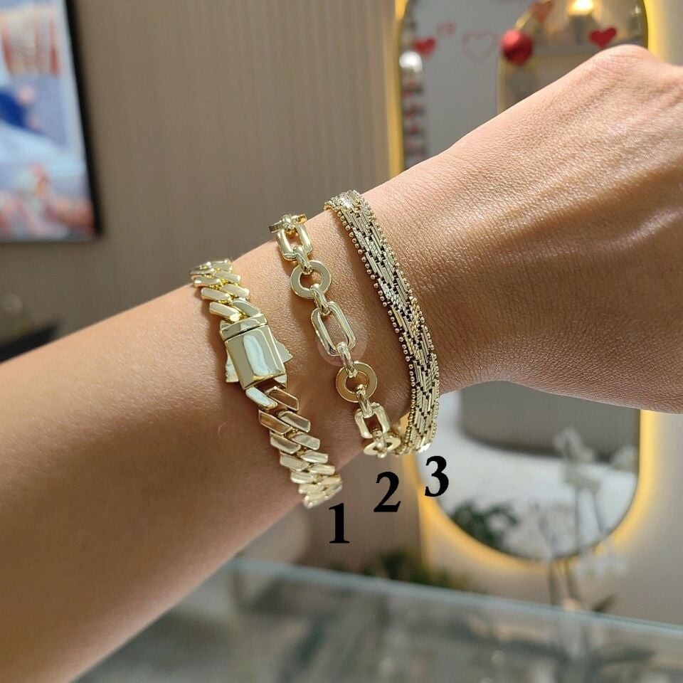 14K ALTIN KAPLAMA BİLEKLİKLER