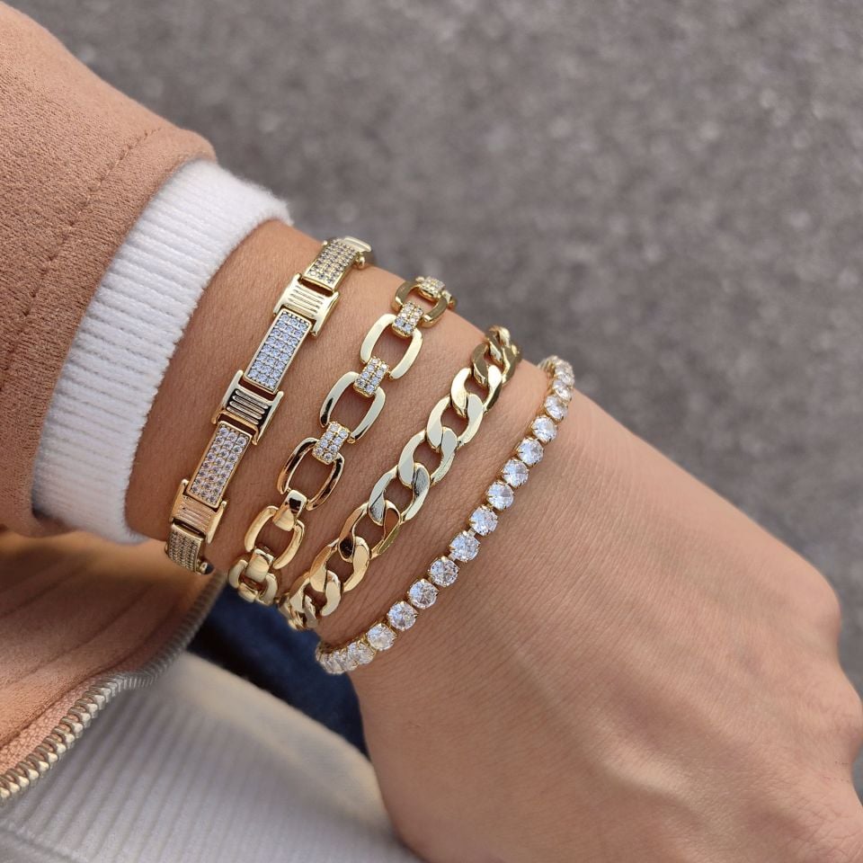 14 AYAR ALTIN KAPLAMA BİLEKLİKLER