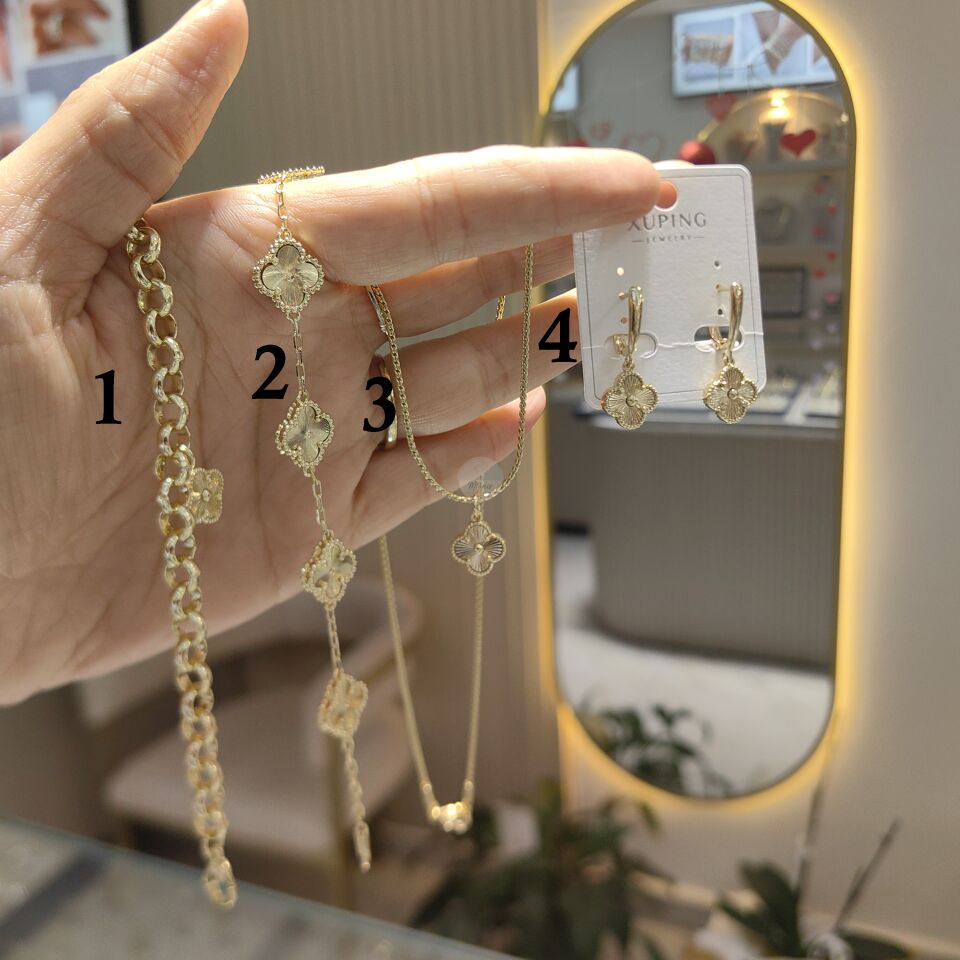 14K ALTIN KAPLAMA YONCA SET