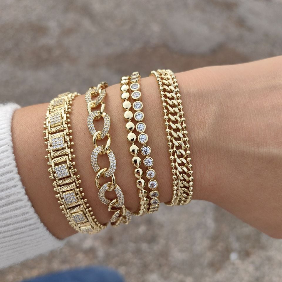 14 AYAR ALTIN KAPLAMA YENİ BİLEKLİKLER