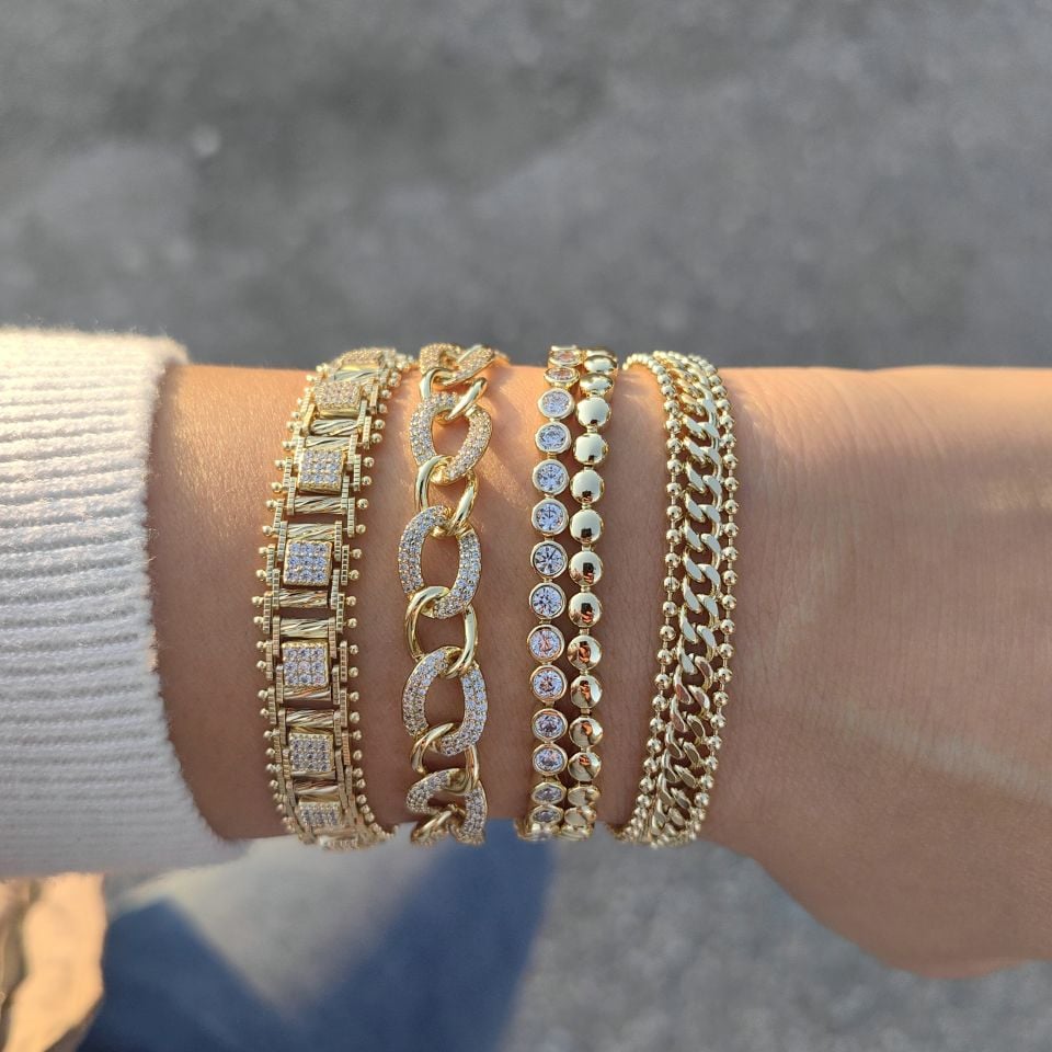 14 AYAR ALTIN KAPLAMA YENİ BİLEKLİKLER