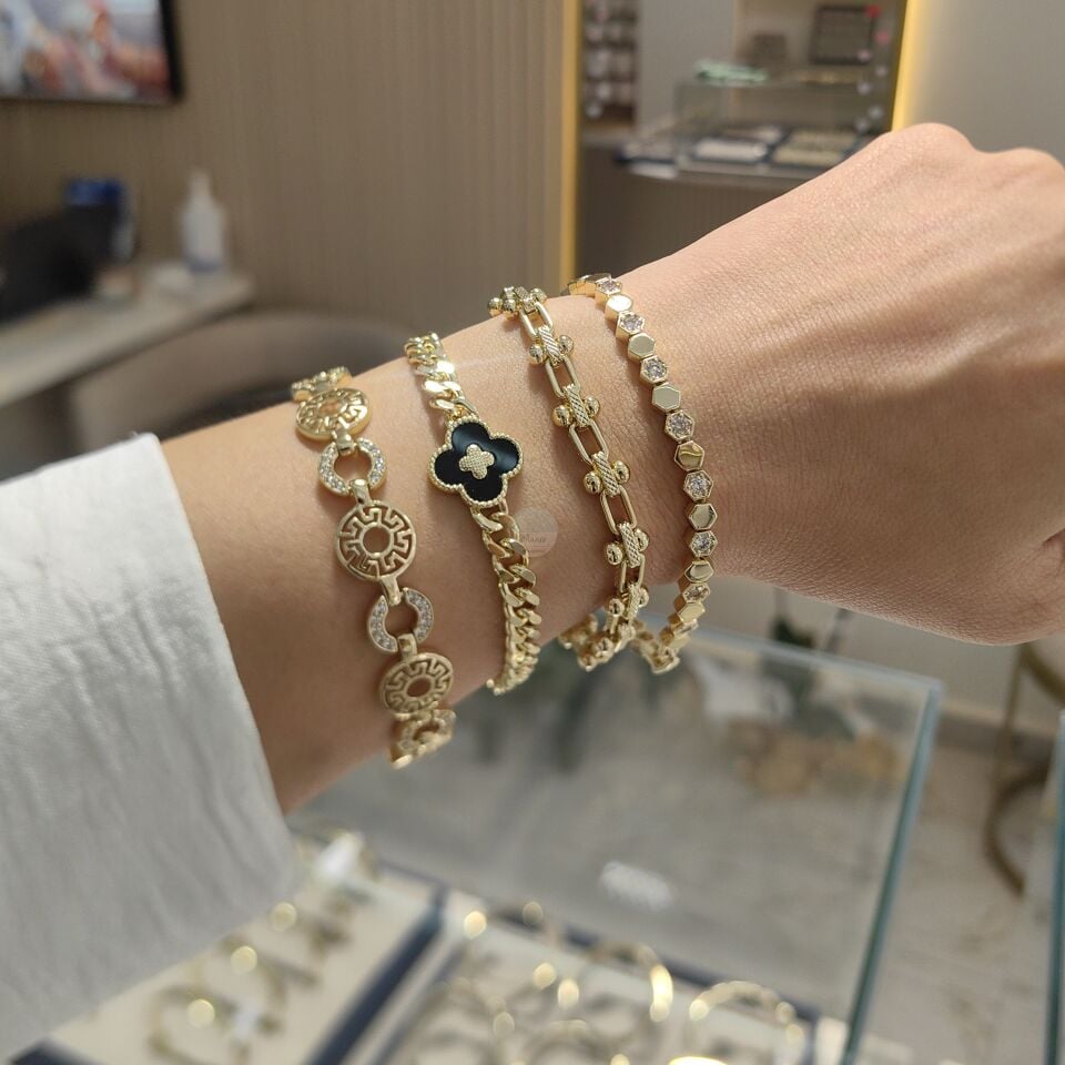 14K ALTIN KAPLAMA BİLEKLİKLER