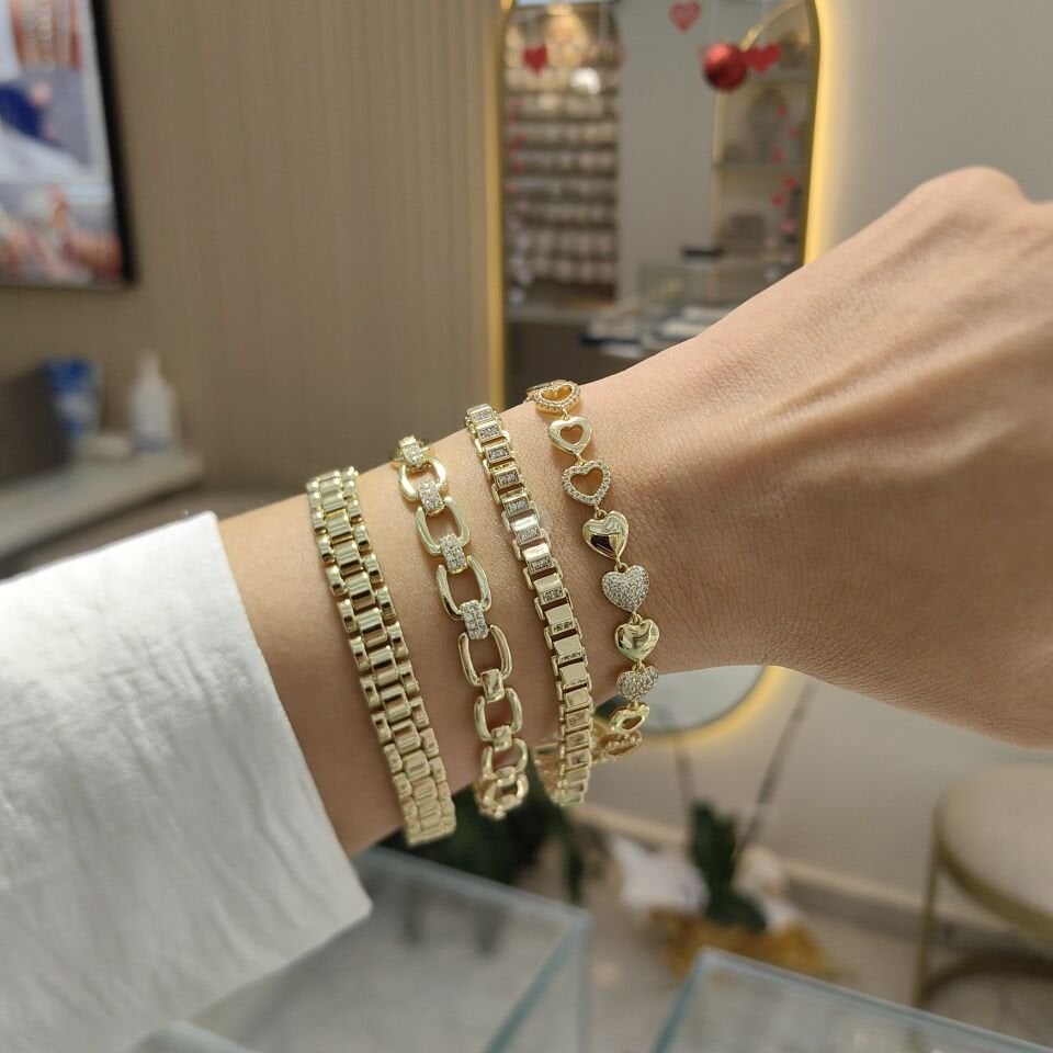 14K ALTIN KAPLAMA BİLEKLİKLER