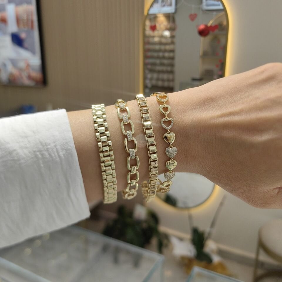 14K ALTIN KAPLAMA BİLEKLİKLER