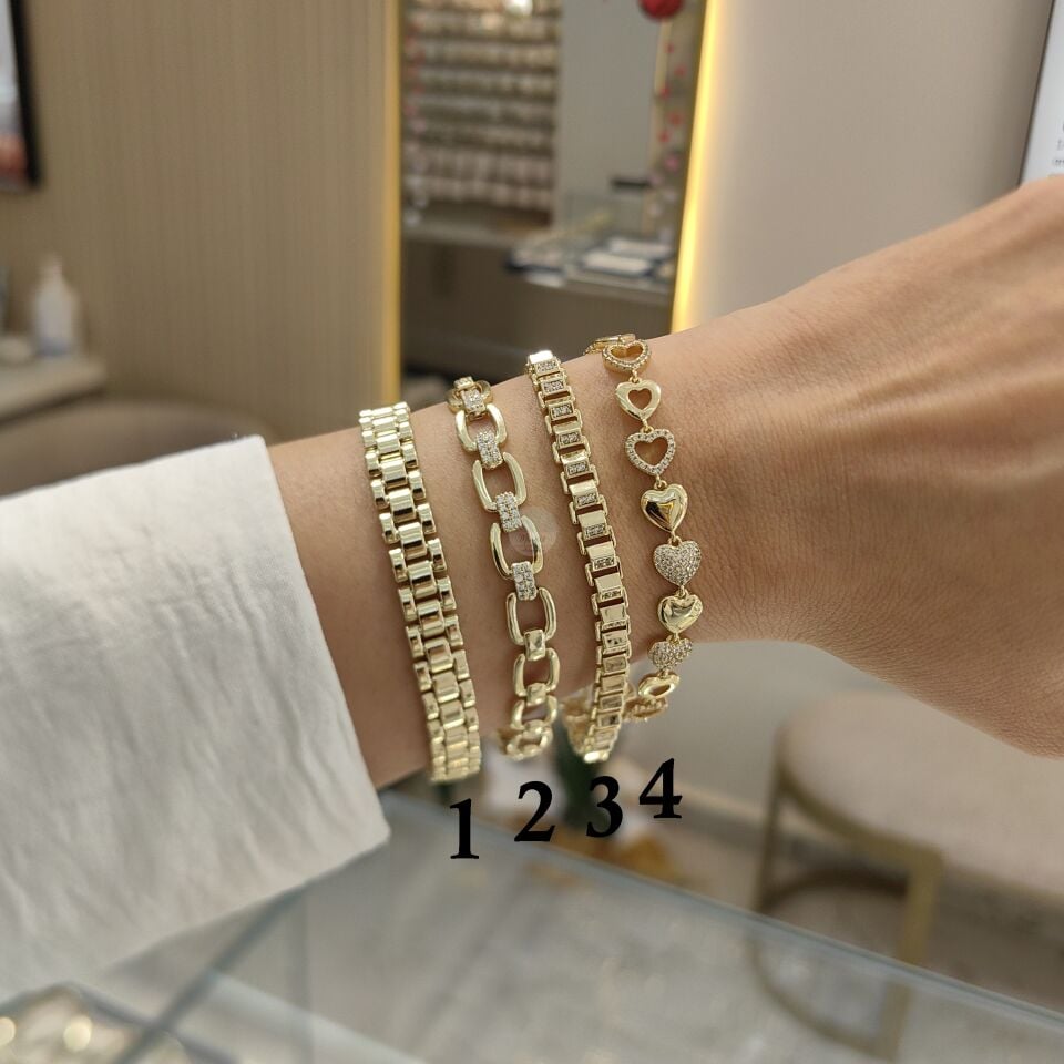 14K ALTIN KAPLAMA BİLEKLİKLER