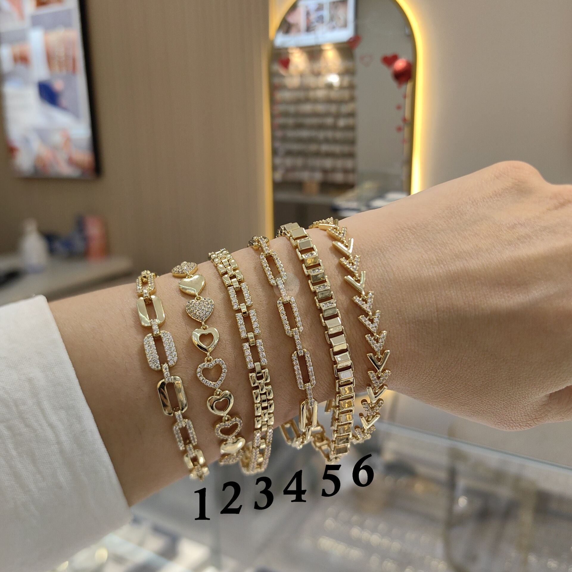 14K ALTIN KAPLAMA ROMANTIC BİLEKLİKLER