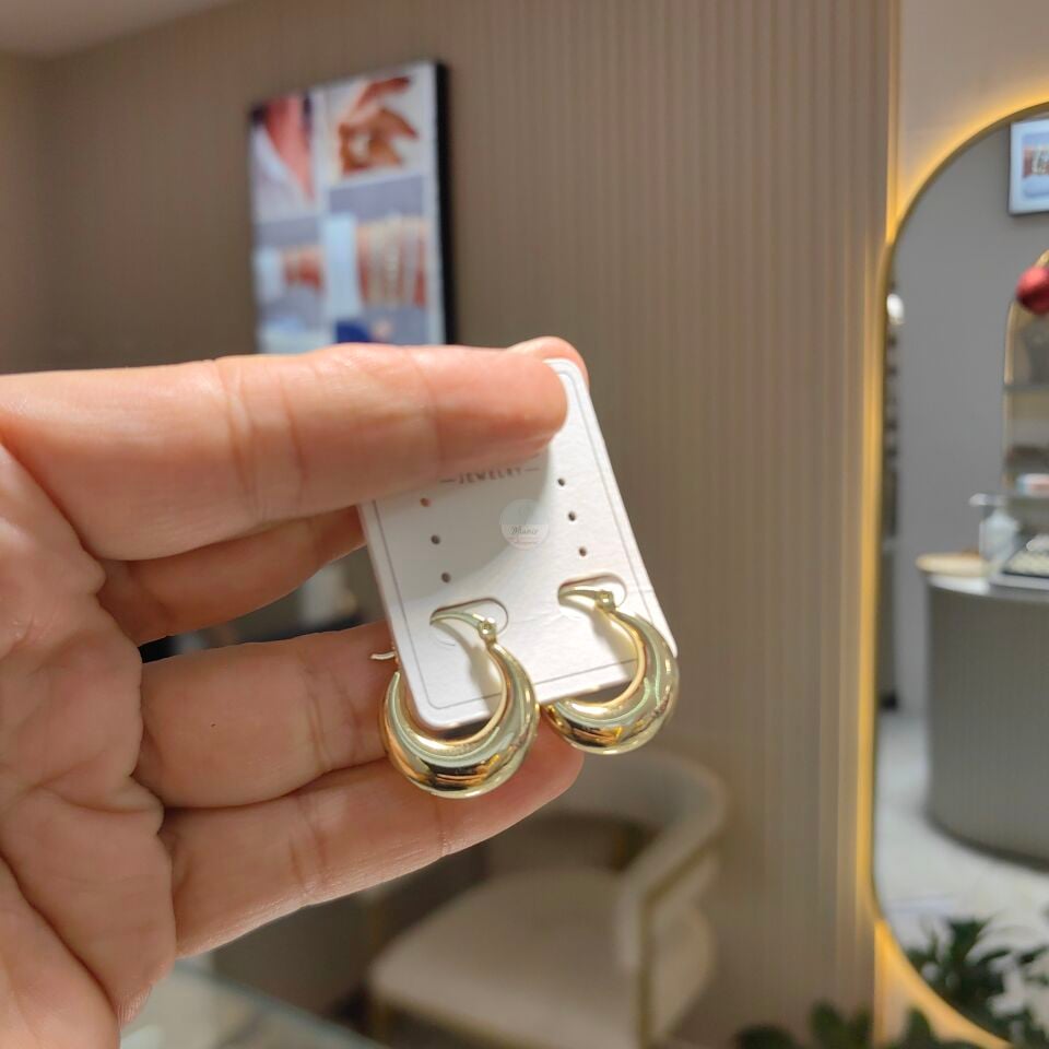 14K ALTIN KAPLAMA VİNTAGE KÜPE