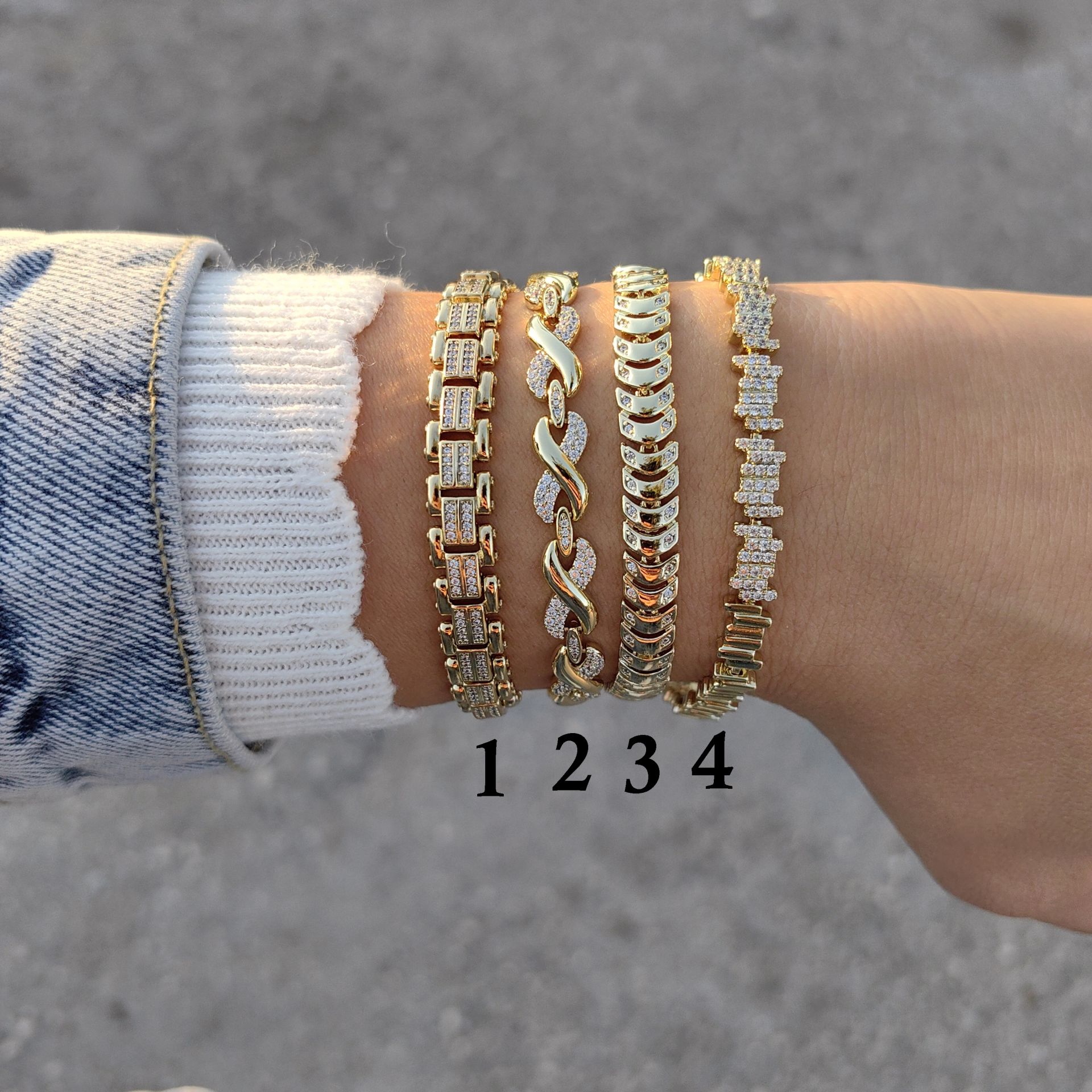 14K ALTIN KAPLAMA YENİ SEZON BİLEKLİKLER