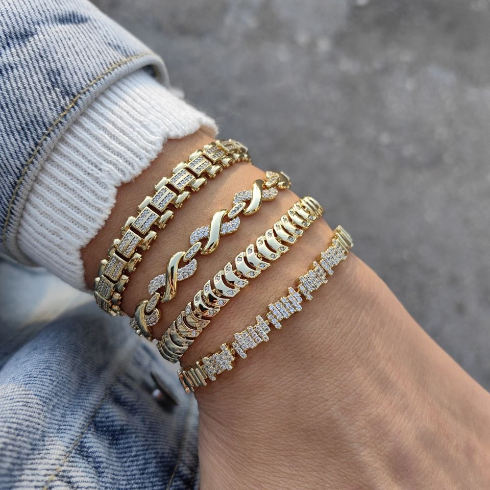 14K ALTIN KAPLAMA YENİ SEZON BİLEKLİKLER