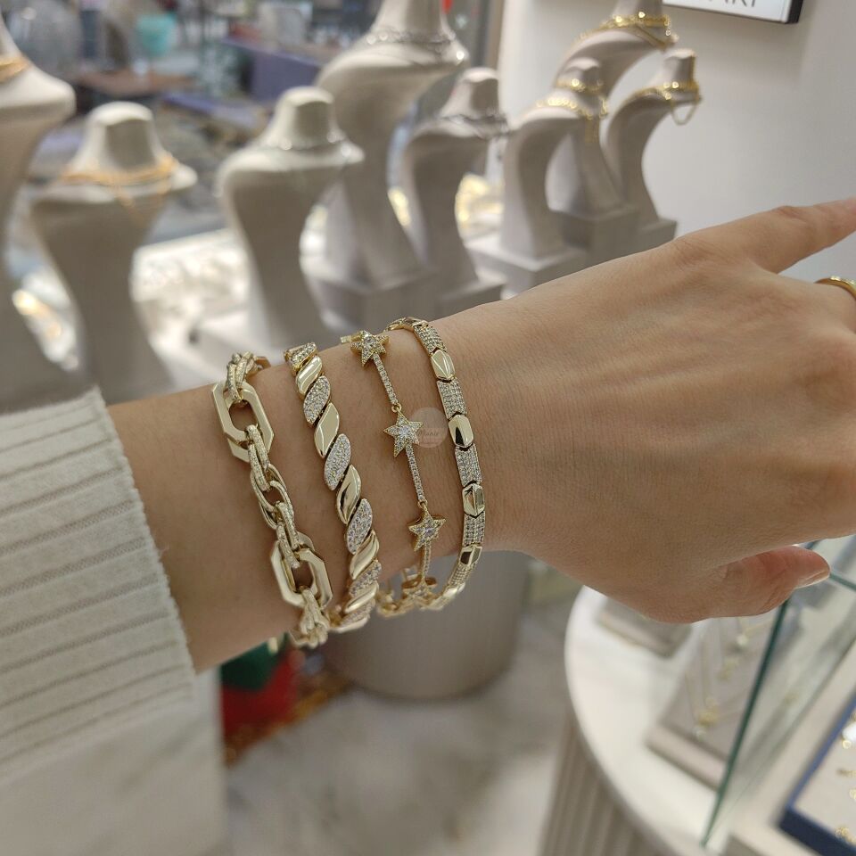 14K ALTIN KAPLAMA BİLEKLİKLER