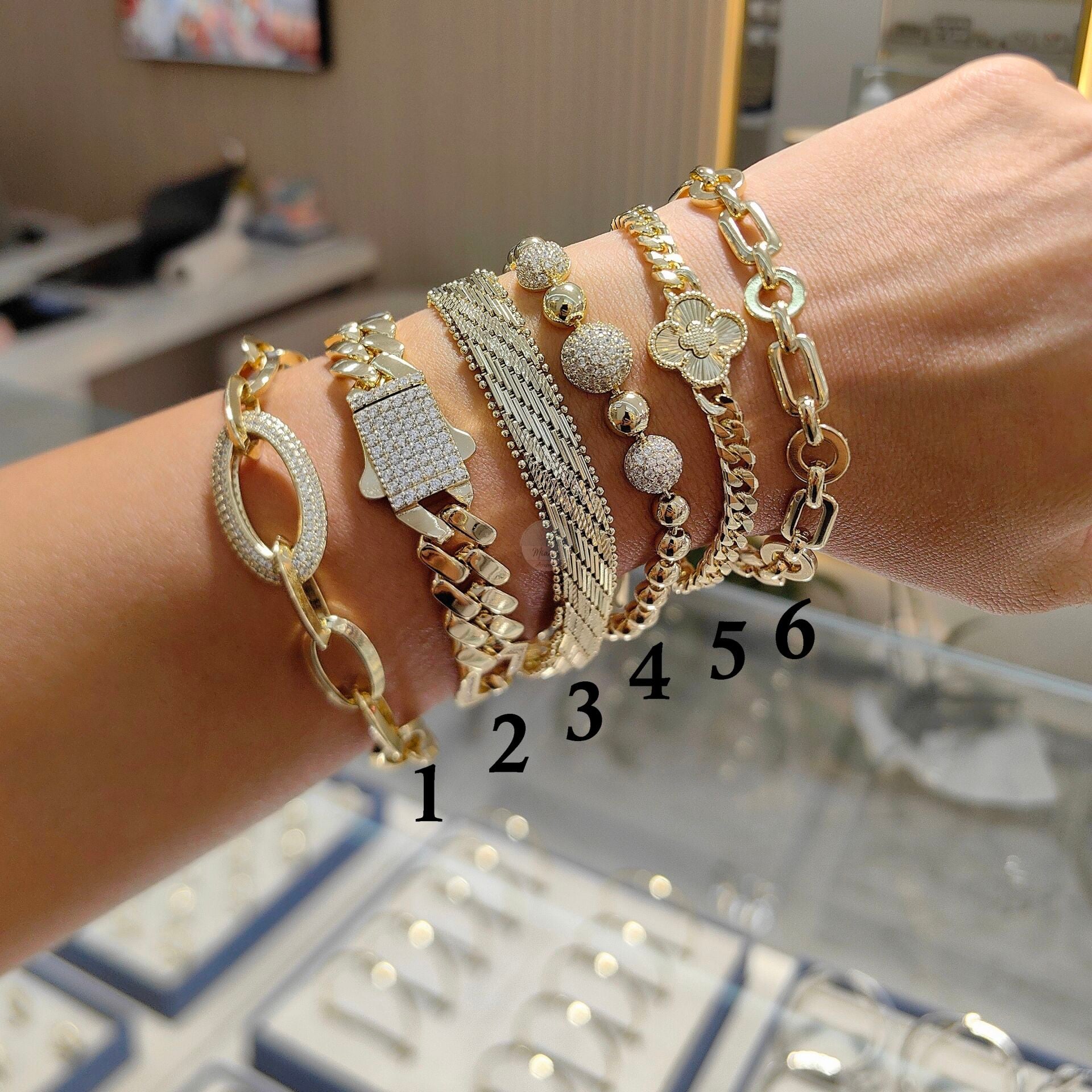 14K ALTIN KAPLAMA BİLEKLİKLER