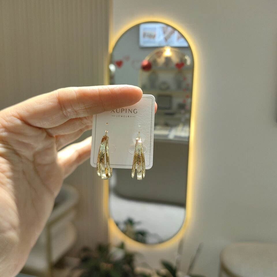 14K ALTIN KAPLAMA VELIX HALKA KÜPE