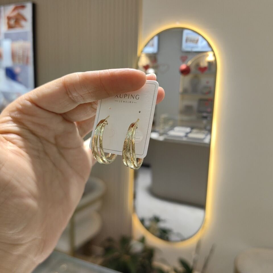 14K ALTIN KAPLAMA VELIX HALKA KÜPE