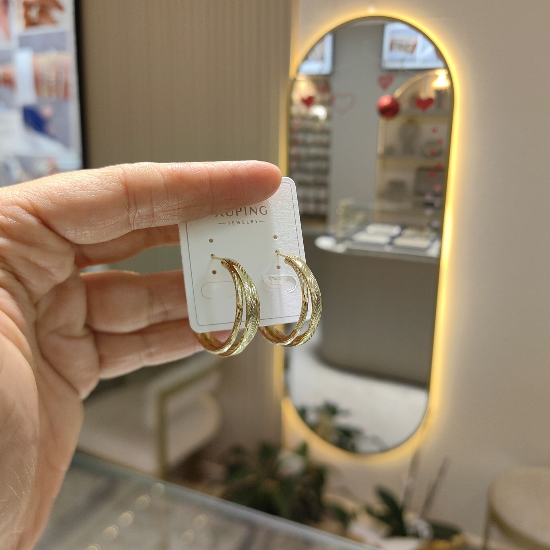 14K ALTIN KAPLAMA VELIX HALKA KÜPE