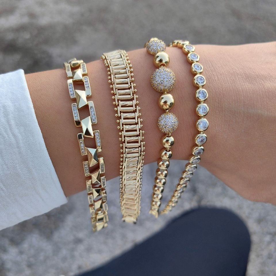 14K ALTIN KAPLAMA  BİLEKLİKLER