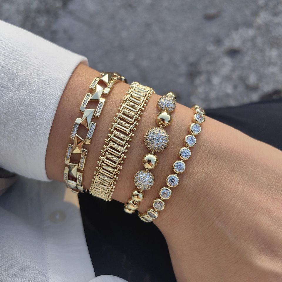 14K ALTIN KAPLAMA  BİLEKLİKLER