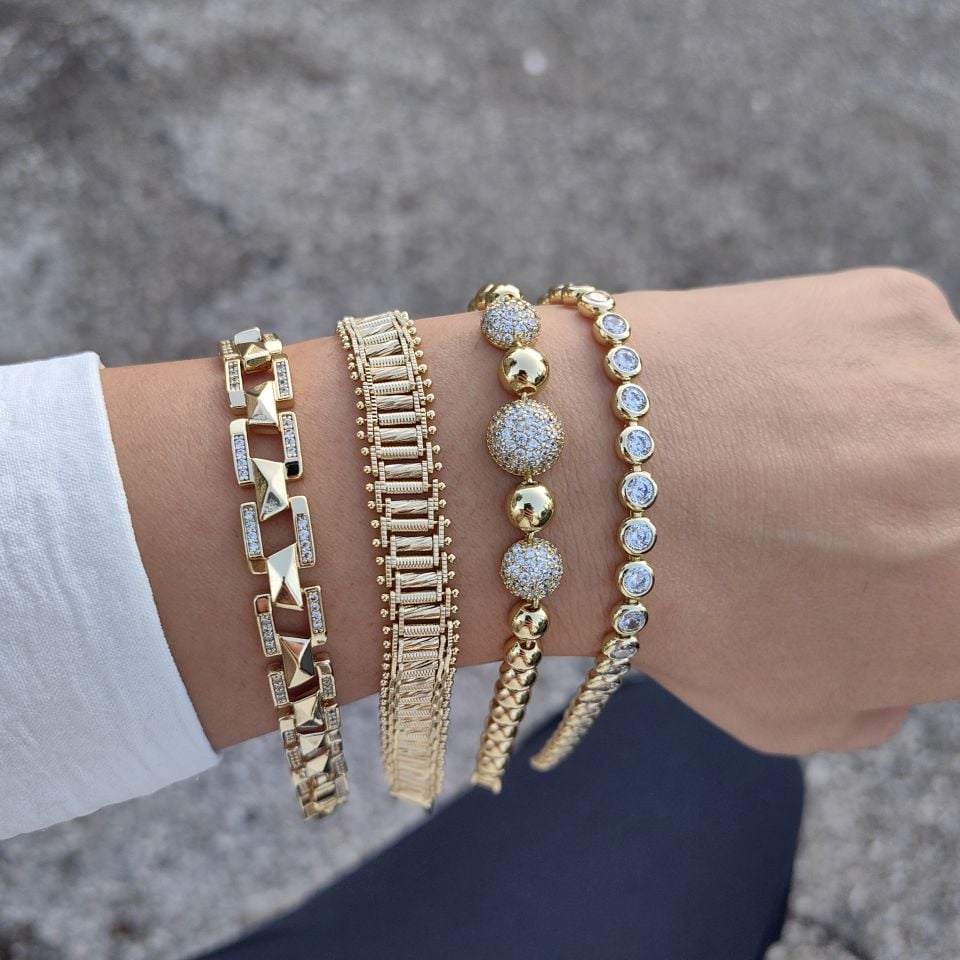 14K ALTIN KAPLAMA  BİLEKLİKLER