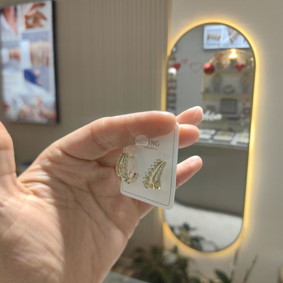 14K ALTIN KAPLAMA ROMANTIC KÜPE