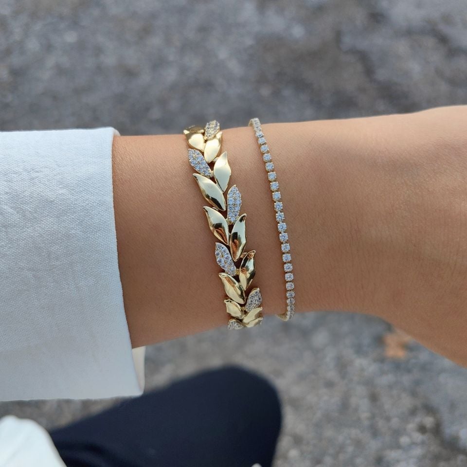 14K ALTIN KAPLAMA BİLEKLİKLER