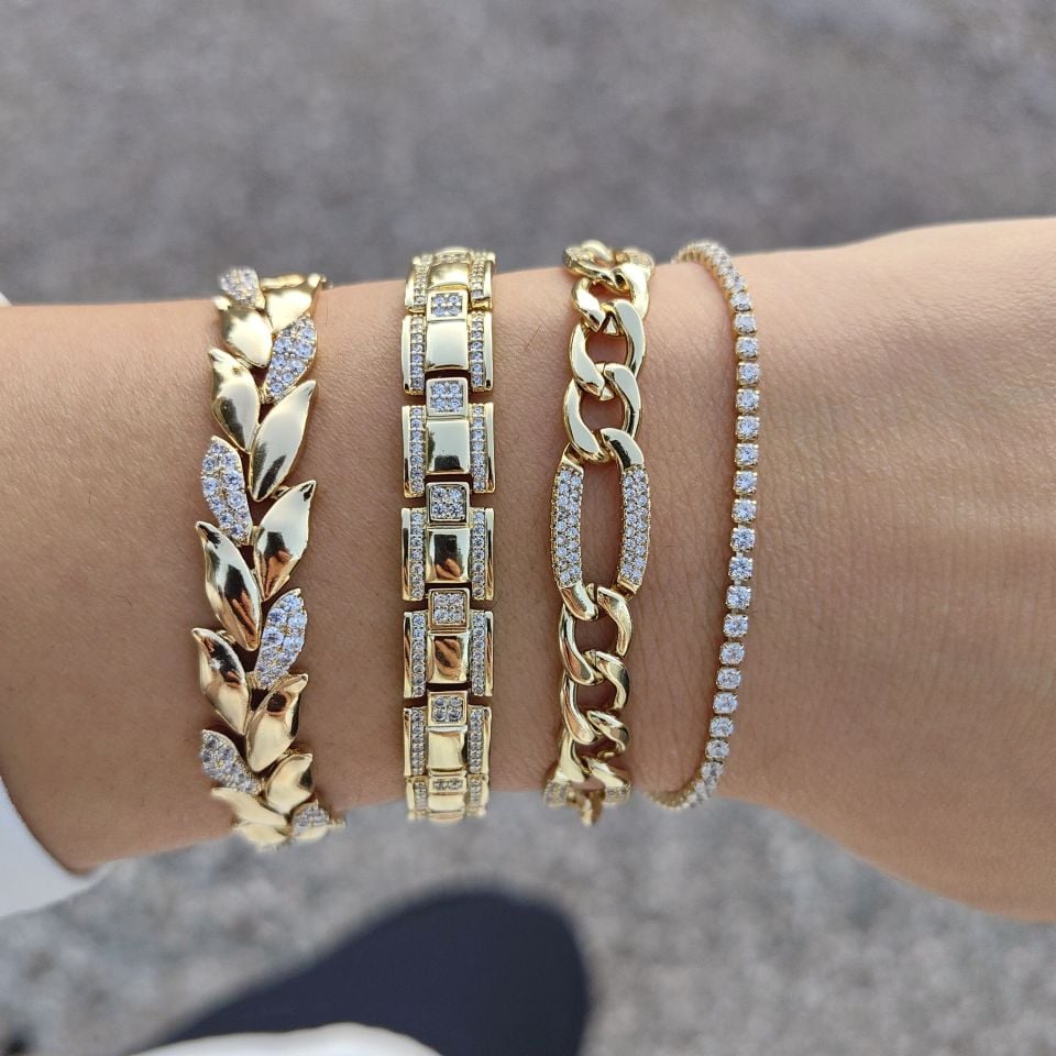 14K ALTIN KAPLAMA BİLEKLİKLER