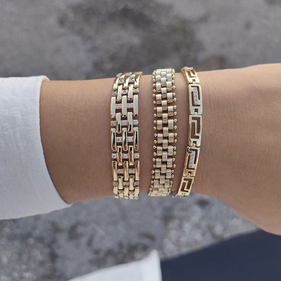 14 AYAR ALTIN KAPLAMA BİLEKLİKLER