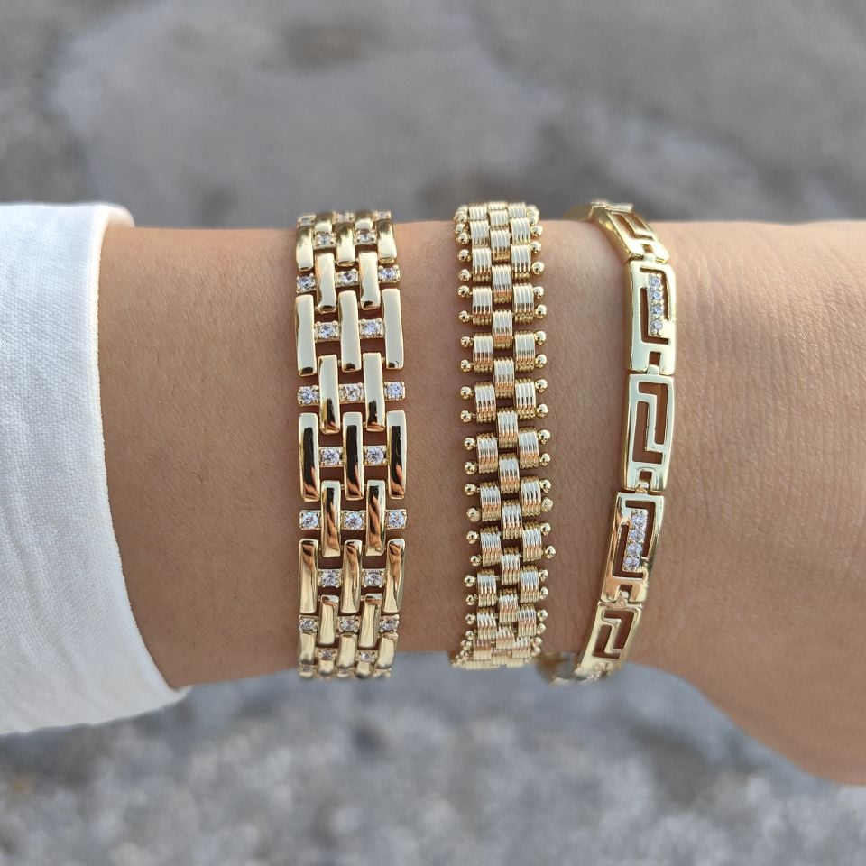 14 AYAR ALTIN KAPLAMA BİLEKLİKLER