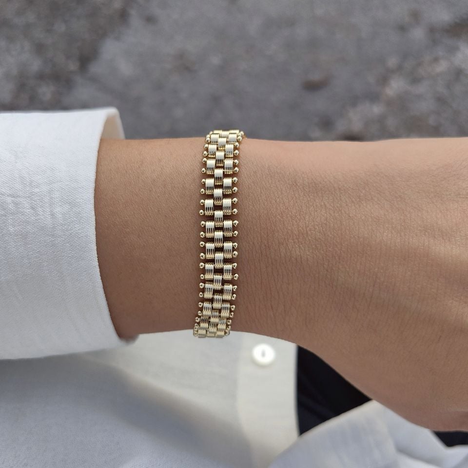 14 AYAR ALTIN KAPLAMA BİLEKLİKLER