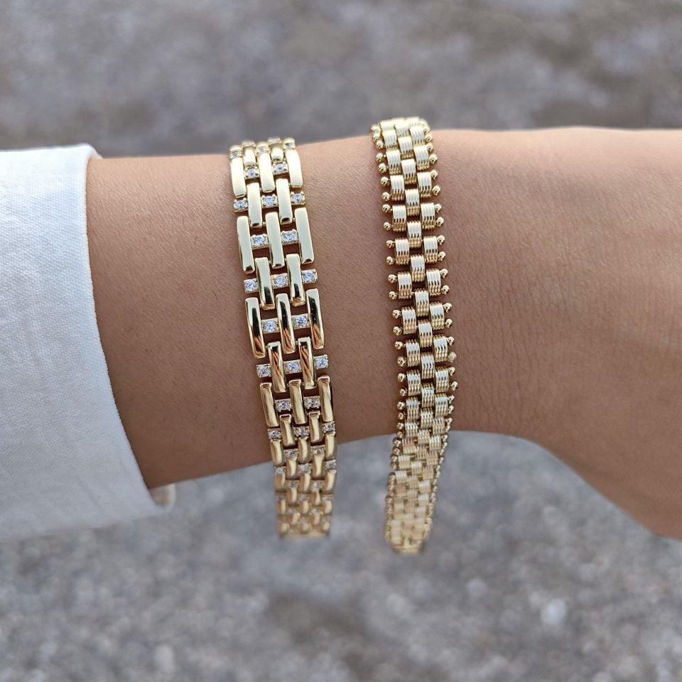 14 AYAR ALTIN KAPLAMA BİLEKLİKLER