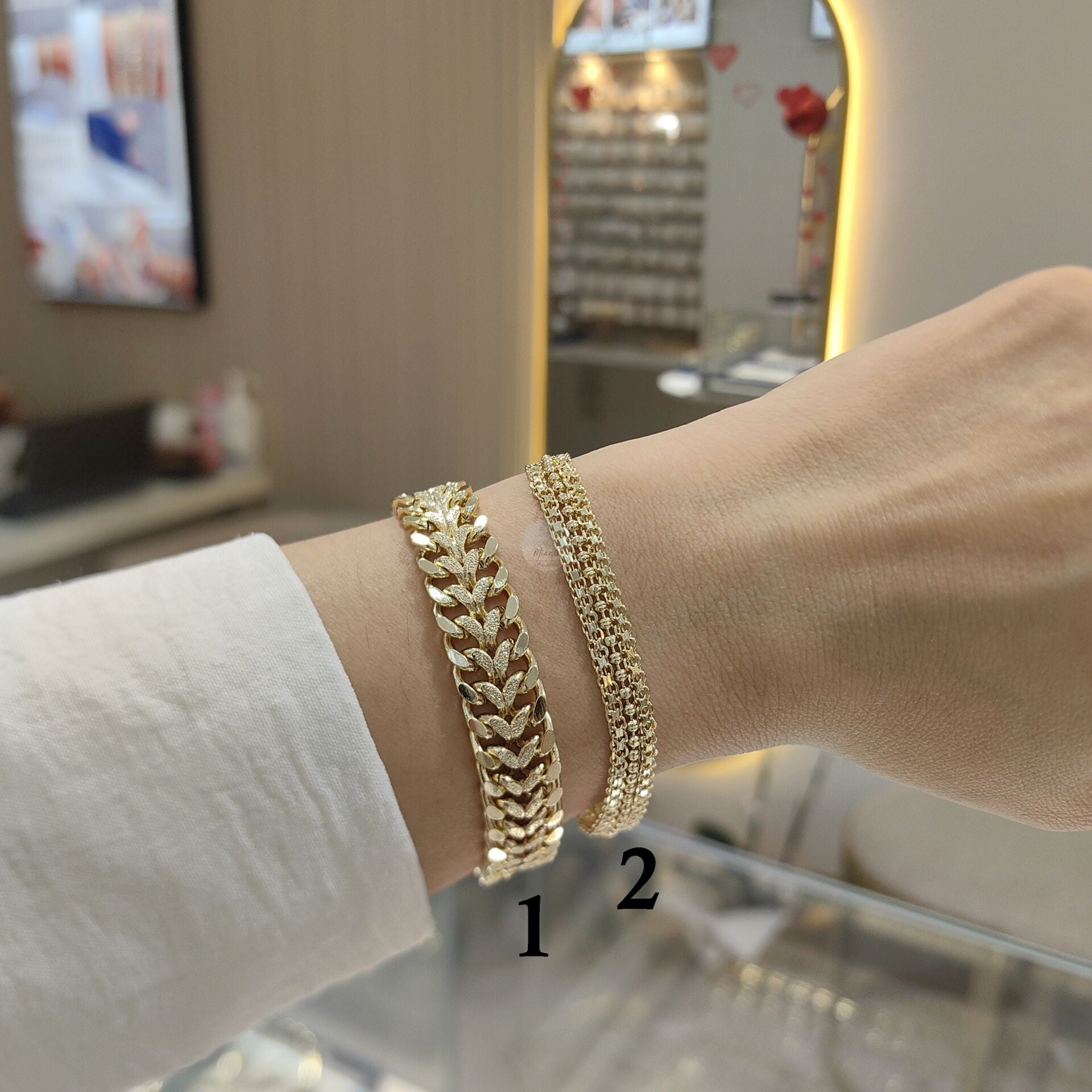 14K ALTIN KAPLAMA BİLEKLİKLER