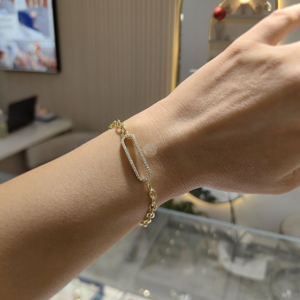14K ALTIN KAPLAMA BİLEKLİK