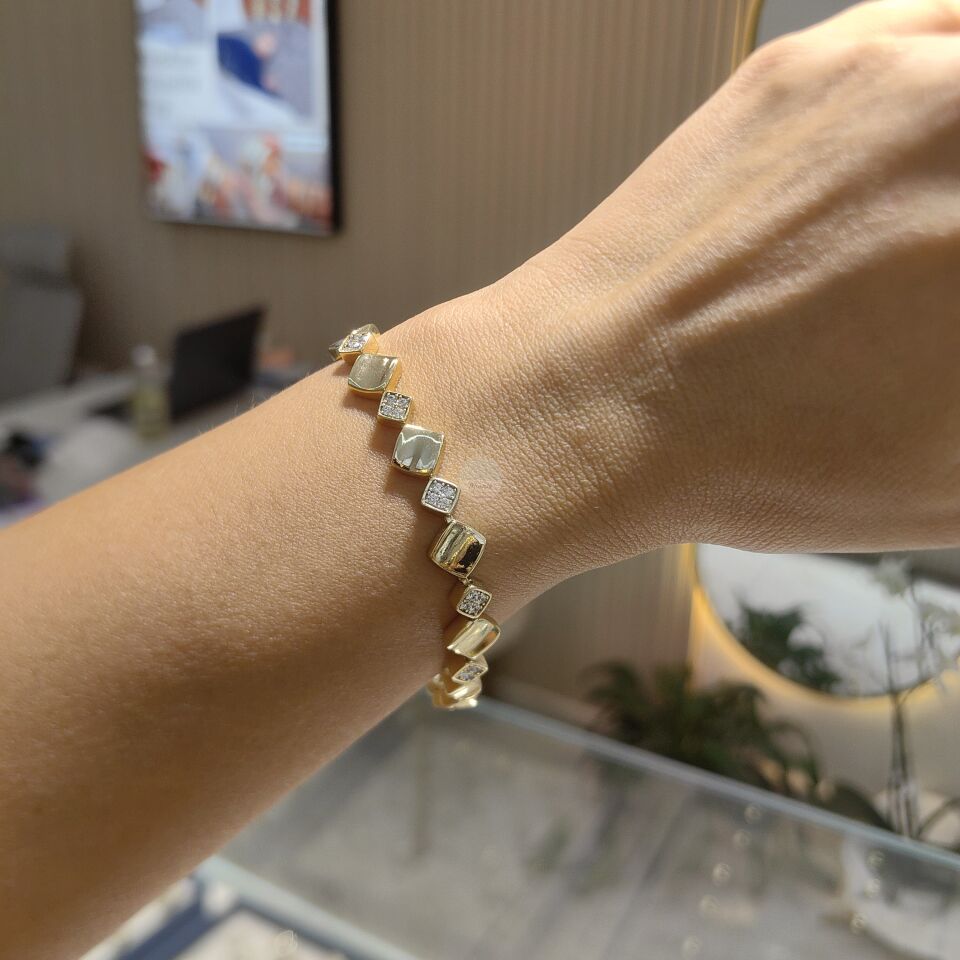 14K ALTIN KAPLAMA BİLEKLİK