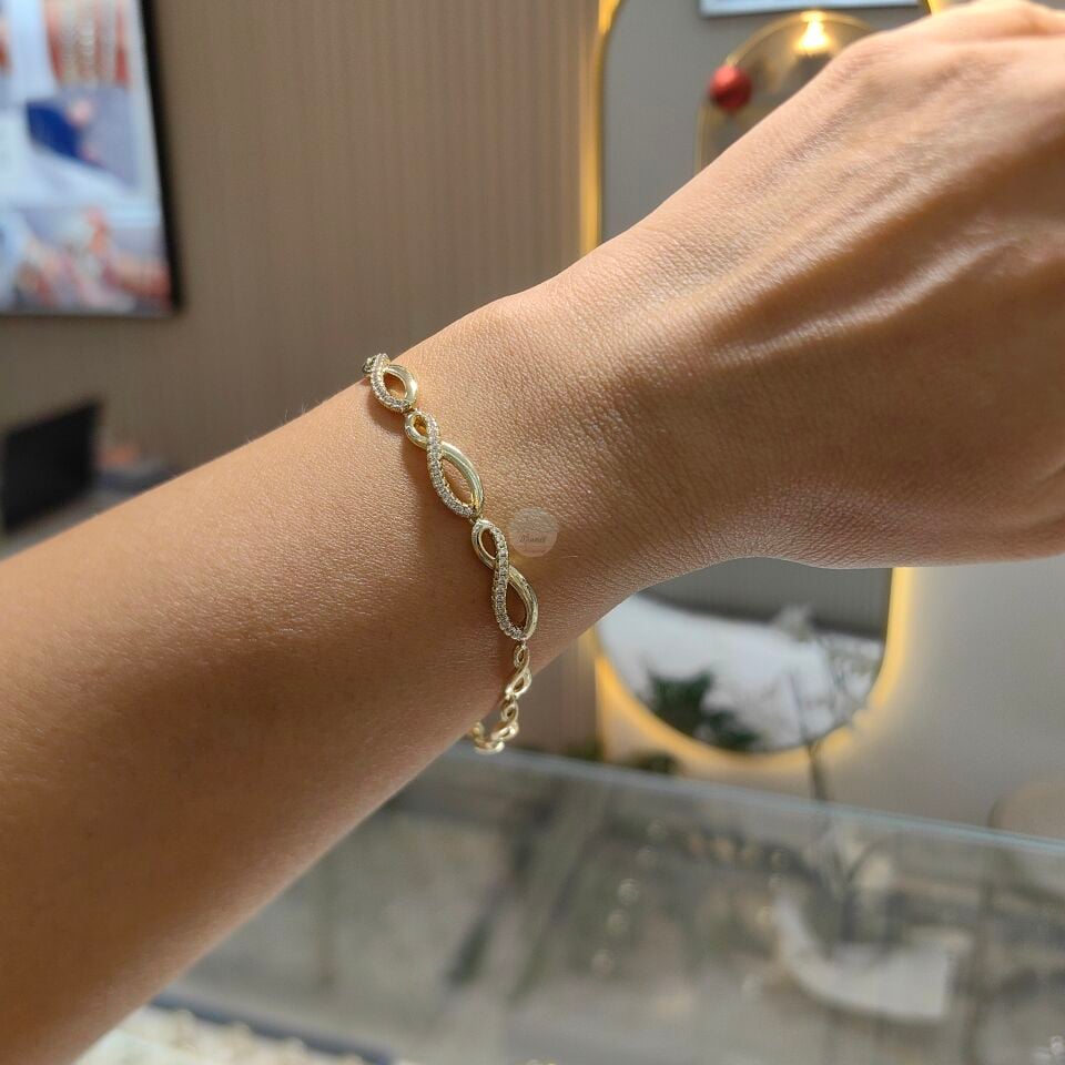 14K ALTIN KAPLAMA BİLEKLİK