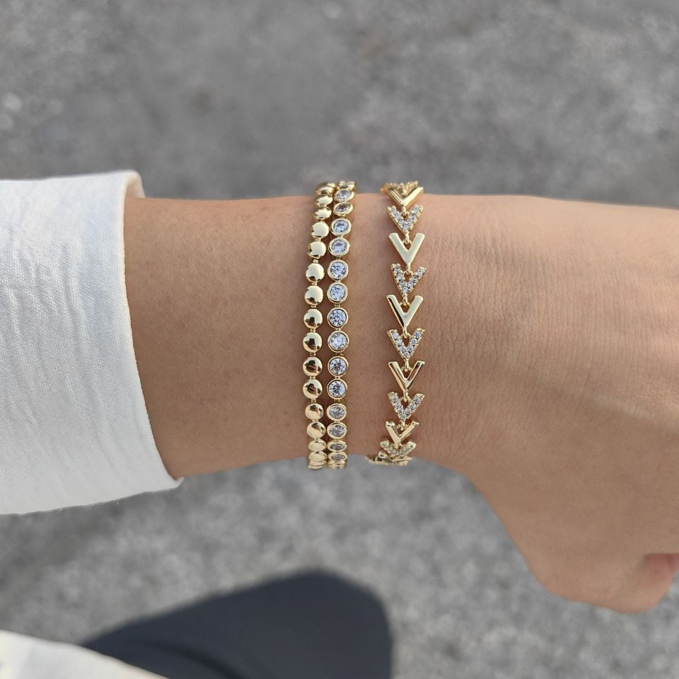 14 AYAR ALTIN KAPLAMA BİLEKLİKLER