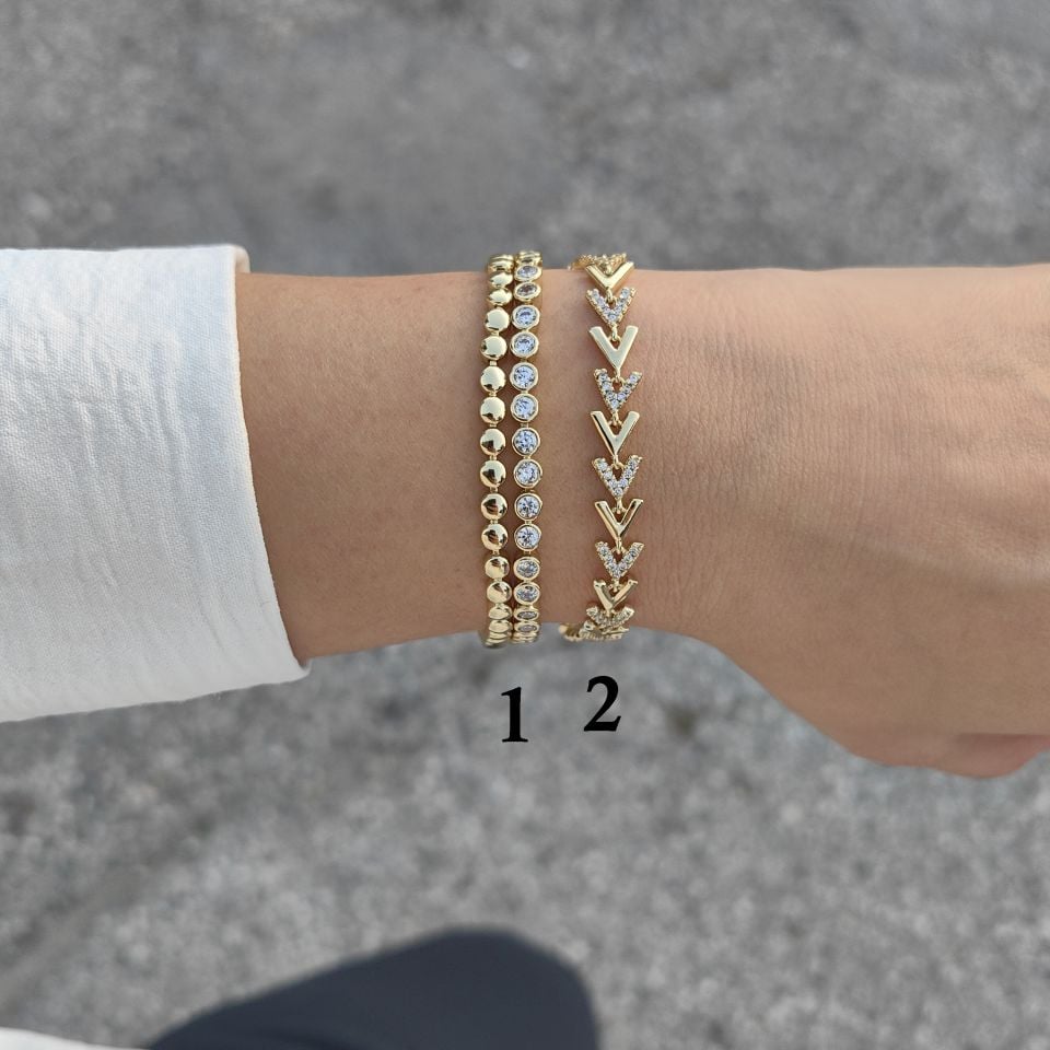 14 AYAR ALTIN KAPLAMA BİLEKLİKLER