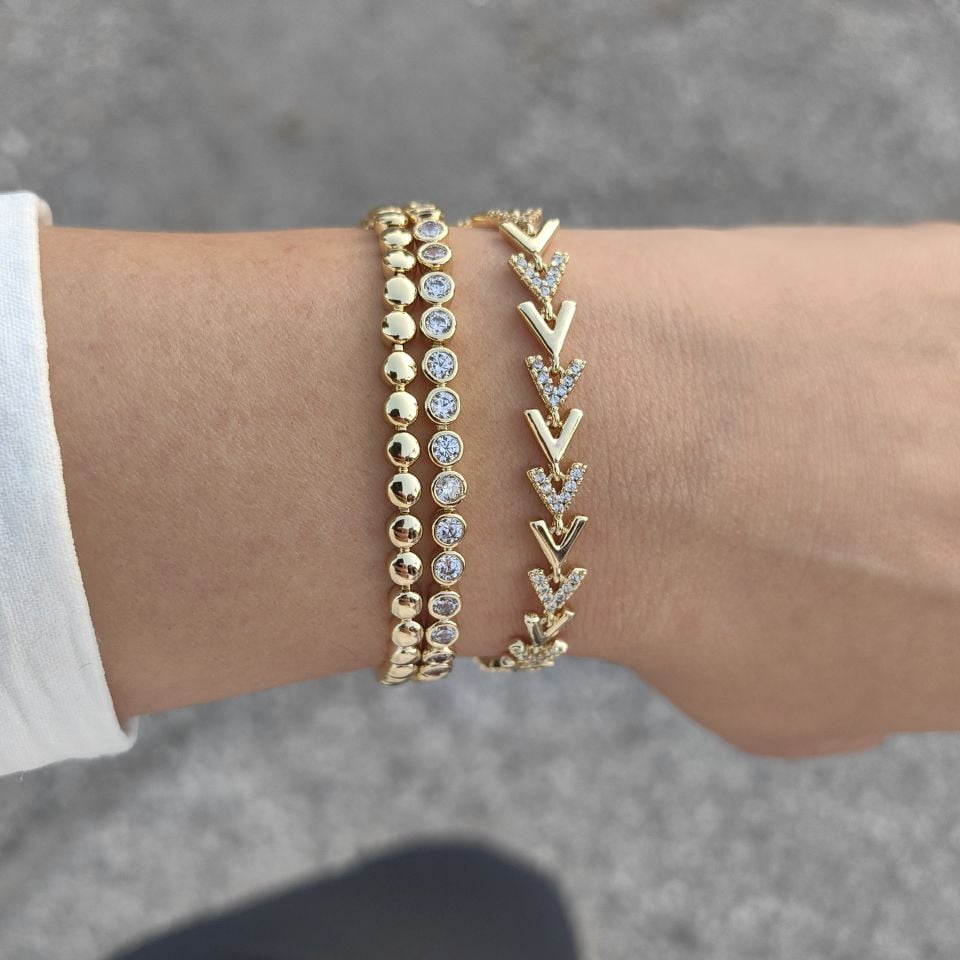 14 AYAR ALTIN KAPLAMA BİLEKLİKLER